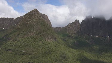 Aerial of Walls of Jerusalem National Park