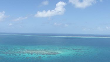 Aerial view of the Great Barrier Reef