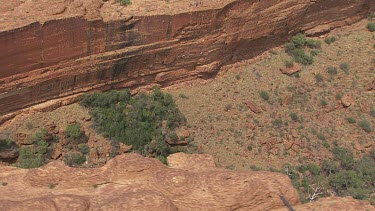 King's Canyon in the desert with sparse scrub