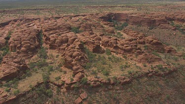 King's Canyon in the desert with sparse scrub