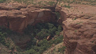 King's Canyon in the desert with sparse scrub