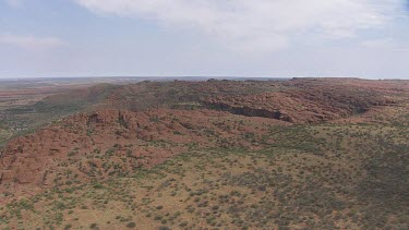 King's Canyon in the desert with sparse scrub