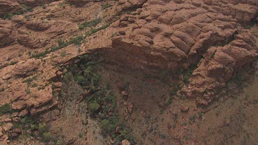 King's Canyon in the desert with sparse scrub