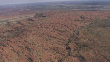 King's Canyon in the desert with sparse scrub