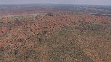King's Canyon in the desert with sparse scrub