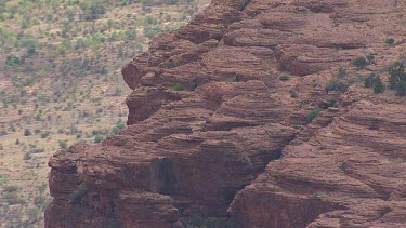King's Canyon in the desert with sparse scrub