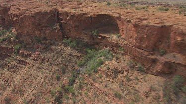 King's Canyon in the desert with sparse scrub