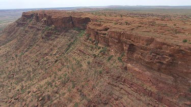 King's Canyon in the desert with sparse scrub