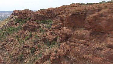 King's Canyon in the desert with sparse scrub