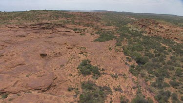 King's Canyon in the desert with sparse scrub