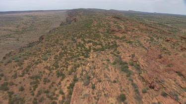 Blue sky over the cliffs of King's Canyon