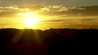 Aerial Views over MacDonnell Ranges- Sunrise