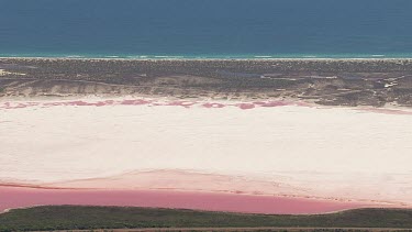 Aerial View of Pink Lake - Western Australia
