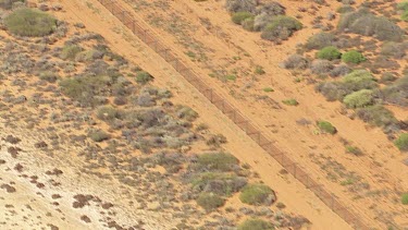 Aerial View of Shark Bay - Electric Fence to stop pests
