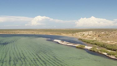 Aerial View of Shark Bay Coastline