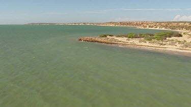 Aerial View of Shark Bay Coastline