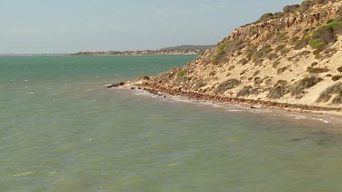 Aerial View of Shark Bay Coastline