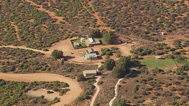 Aerial View of Southern Cross Mill near farm