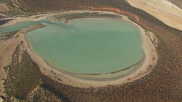 Aerial View of Francois Peron National Park Landscape