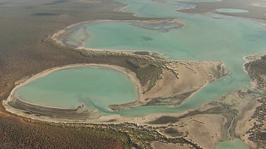 Aerial View of Francois Peron National Park Landscape