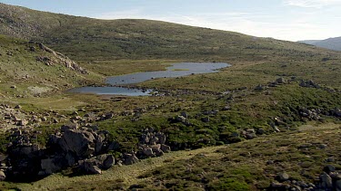Aerial of Kosciuszko National Park - River