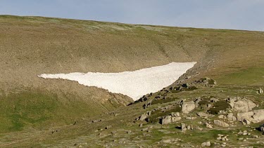 Aerial of Kosciuszko National Park - Vast Mountain Ranges Landcape