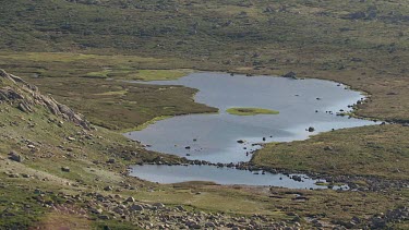 Aerial of Kosciuszko National Park - River