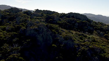 Aerial of Kosciuszko National Park - Vast Mountain Ranges Landcape