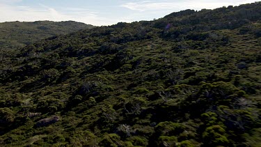 Aerial of Kosciuszko National Park - Vast Mountain Ranges Landcape