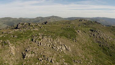 Aerial of Kosciuszko National Park - Vast Mountain Ranges Landcape