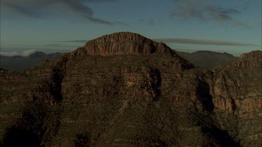 Wilpena Pound aerials of peaks and cliffs