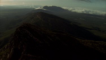 Wilpena Pound aerials of peaks and cliffs