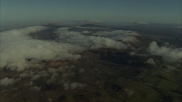 Wilpena Pound aerials of peaks and cliffs