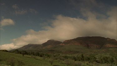 Clouds moving over Wilpena Pound