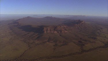 Wilpena Pound aerial. Wide shots of whole Pound