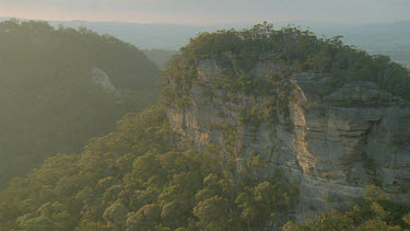 sandstone cliffs in afternoon light