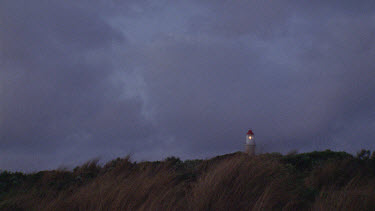 lighthouse on hill time lapse