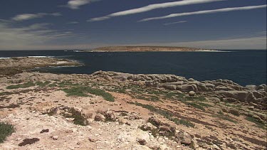 South Australia ocean and a rocky shore