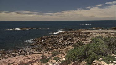 South Australia ocean and a rocky shore