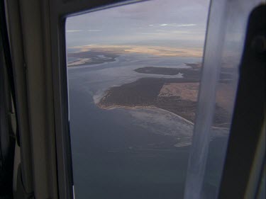 Inside a helicopter over the South Australia coast