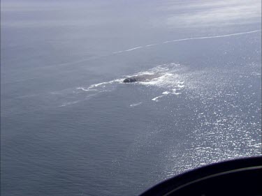 South Australia Small rocky island  in the ocean seen from up high