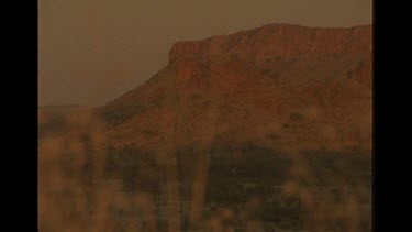 Landscape Shot Of Mountains In Desert