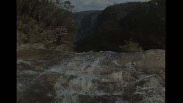Close Up Of Waterfall In the Australian Bush