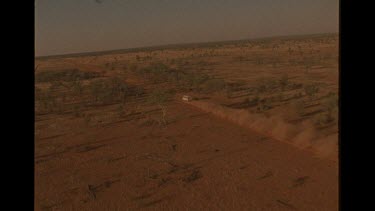 4WD Car Being Driven Through The Outback