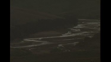 Shot Of Drying River Bed In The Australian Bush