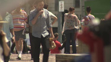 City life of Melbourne Federation Square