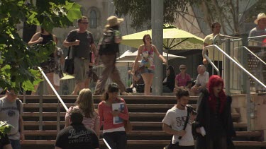 City life of Melbourne Federation Square