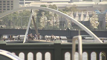 City life of Melbourne Federation Square