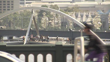 City life of Melbourne Federation Square