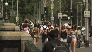City life of Melbourne Federation Square